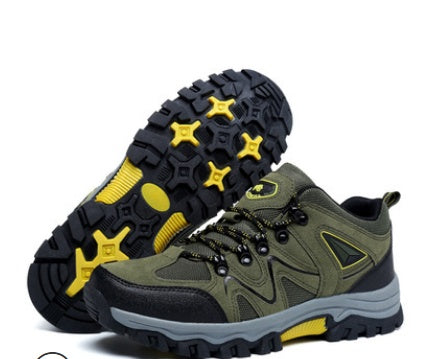 Men's Suede Low Top Hiking Shoes for Outdoor Sports