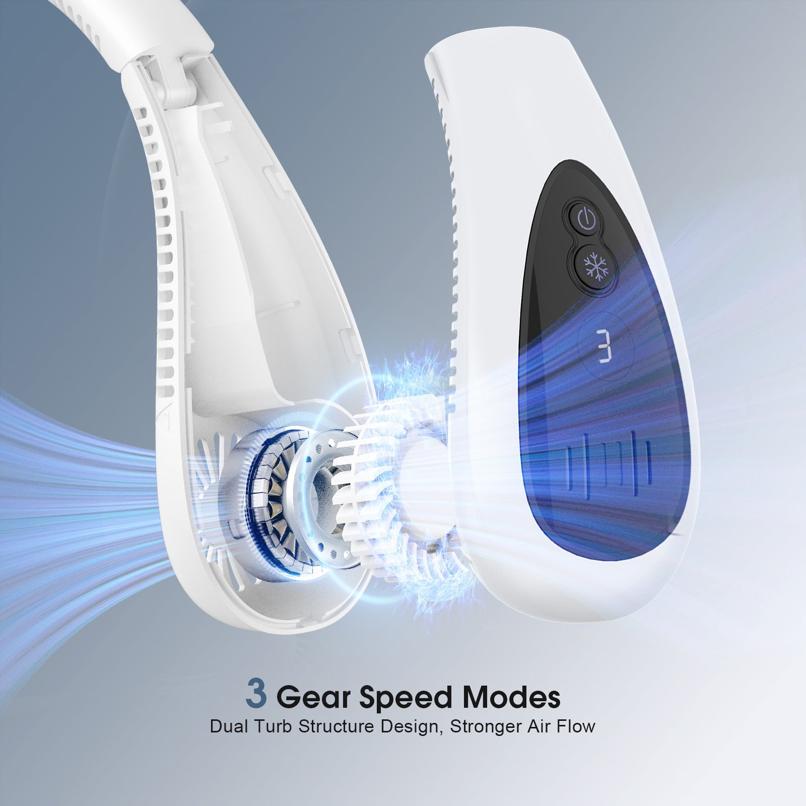 High quality Foldable Neck cooling Fan with long battery life.