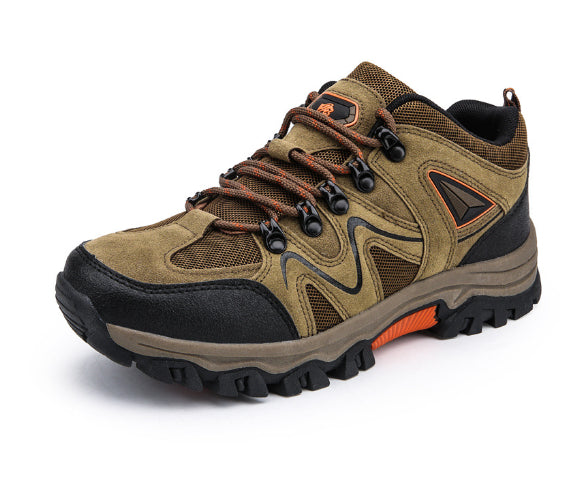 Men's Suede Low Top Hiking Shoes for Outdoor Sports