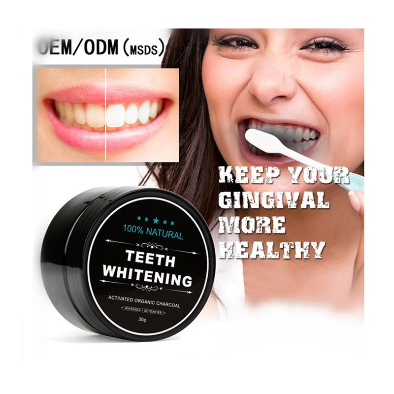 100 % Natural Coconut Charcoal Teeth Whitening Powder