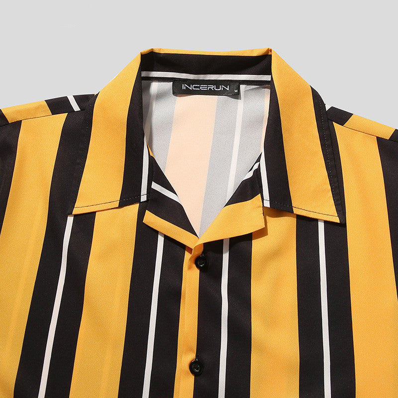 Men's Summer Streetwear Casual shirt soft and comfortable fabric