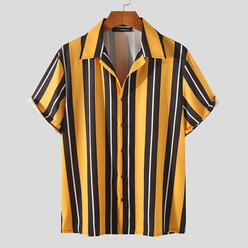 Men's Summer Streetwear Casual shirt soft and comfortable fabric
