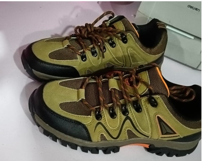 Men's Suede Low Top Hiking Shoes for Outdoor Sports