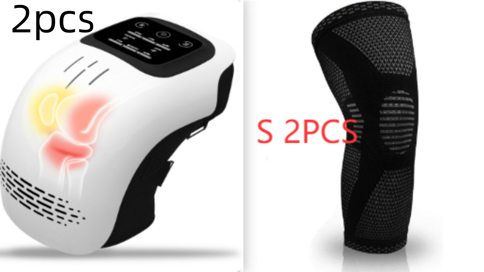 Rechargeable Heating Knee Massager for Pain Relief with Infrared Laser Vibration