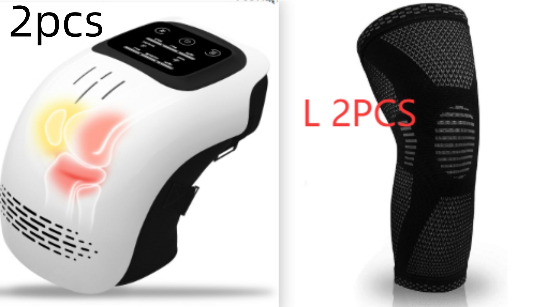 Rechargeable Heating Knee Massager for Pain Relief with Infrared Laser Vibration