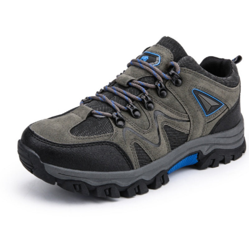 Men's Suede Low Top Hiking Shoes for Outdoor Sports