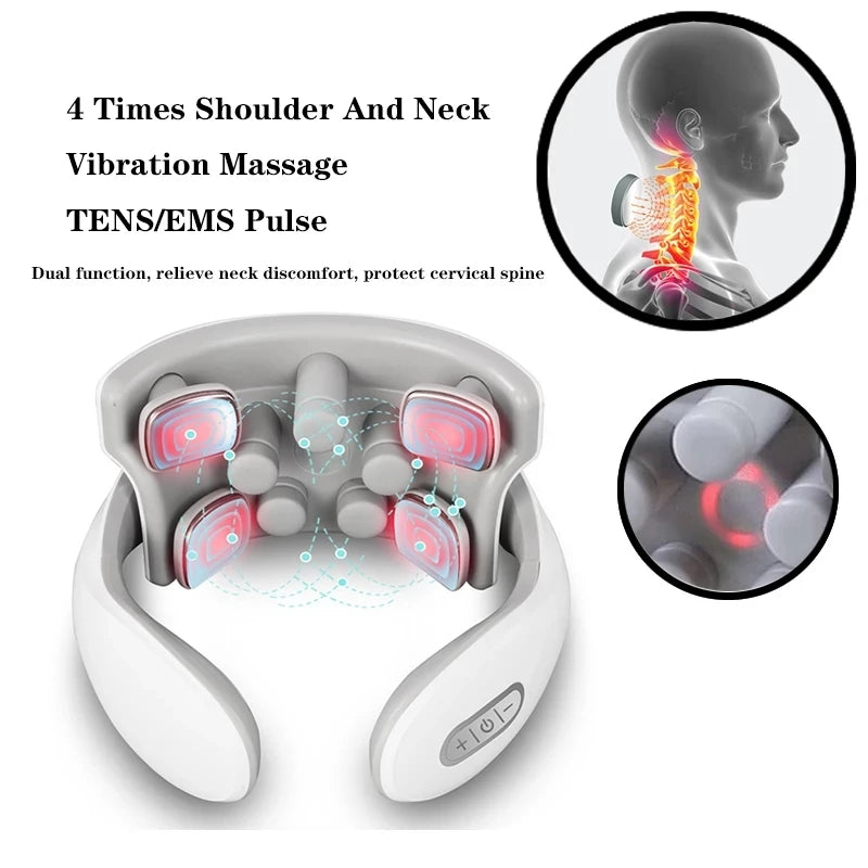 Rechargeable Smart Vibration Neck Massager