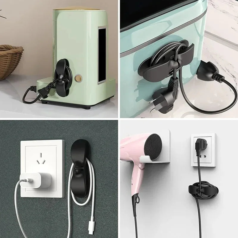 Kitchen Cord Organizer – Secure Appliance Wire & Plug Holder, Power Cable Winder with Clips for Tidy Storage
