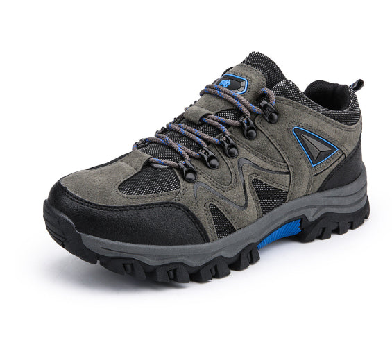 Men's Suede Low Top Hiking Shoes for Outdoor Sports