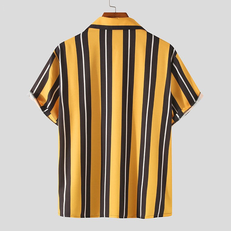 Men's Summer Streetwear Casual shirt soft and comfortable fabric