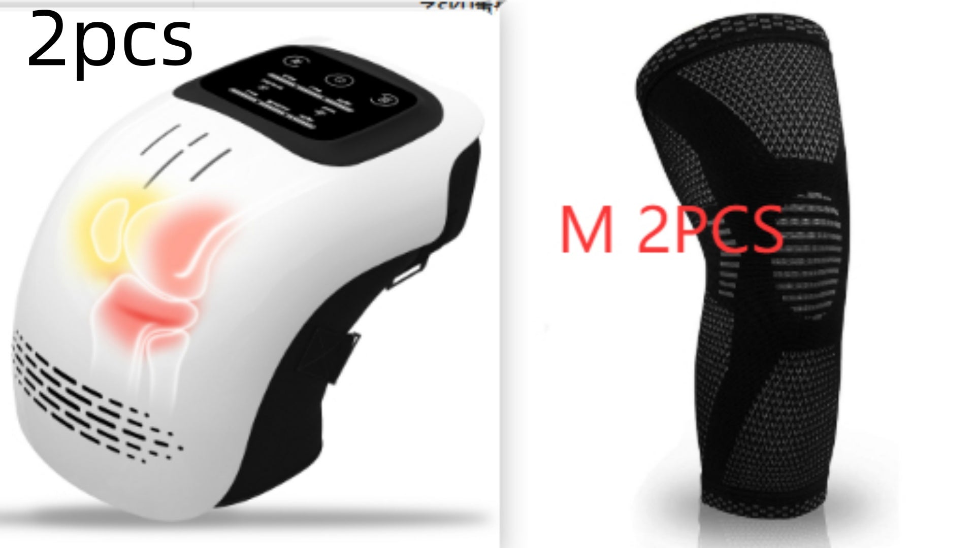 Rechargeable Heating Knee Massager for Pain Relief with Infrared Laser Vibration