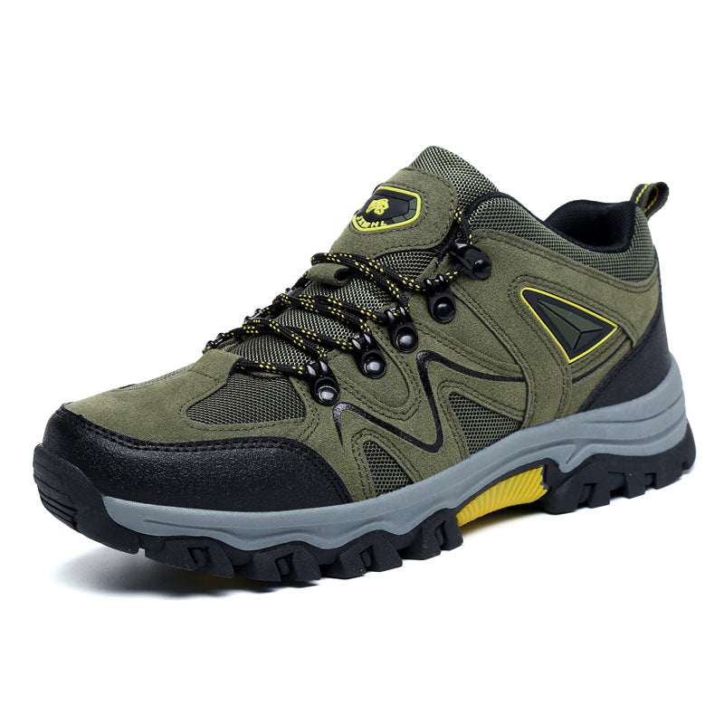 Men's Suede Low Top Hiking Shoes for Outdoor Sports