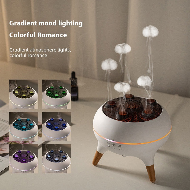 Jellyfish Ultrasonic Air Humidifier with Remote Control Aroma Diffuser