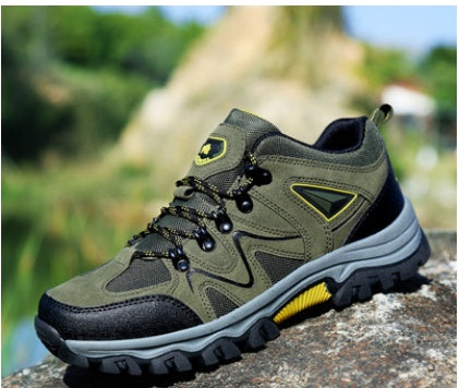 Men's Suede Low Top Hiking Shoes for Outdoor Sports